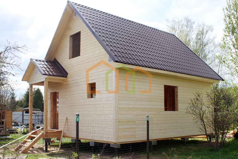 Каркасный дом без отделку 6х7